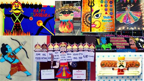 Dusshera Display Board Decoration for school l Navratri Display Board ...