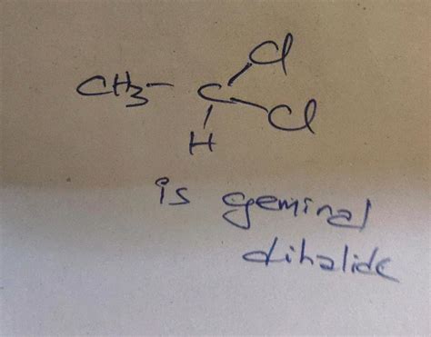 Gem dihalide on hydrolysis gives