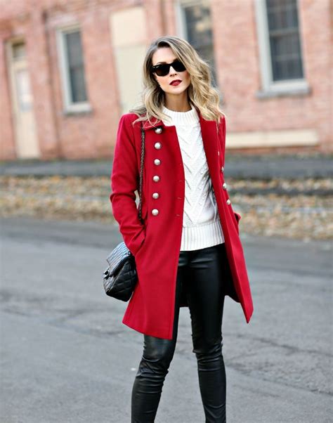 Classic Red Coat - Penny Pincher Fashion Winter Fashion Outfits, Autumn Winter Fashion, Fall ...