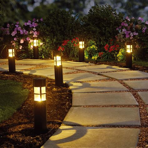 Click 29.2cm 10lm Solar Pathway LED Lights - 6 Pack - Bunnings Australia