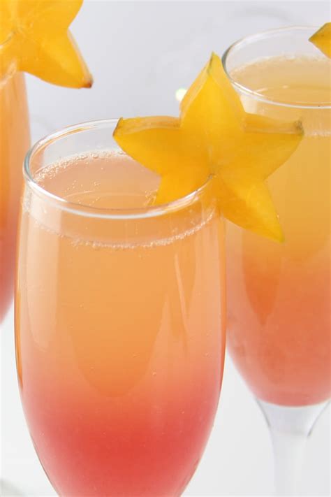 Sunrise Hawaiian Mimosas | Healthy Mimosas - Regain Your Sparkle