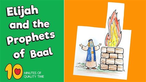 Elijah And The Prophets Of Baal Craft Bible Activities for Kids - YouTube