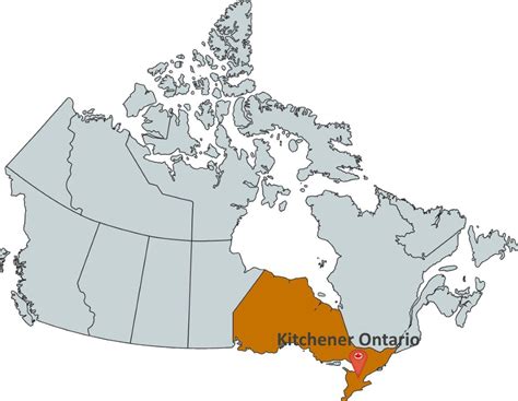 Kitchener Ontario Canada Map - Bobbie Stefanie