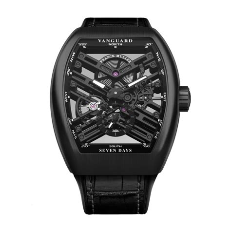 Franck Muller Vanguard Skeleton Full Black | Best Super Clone Watches