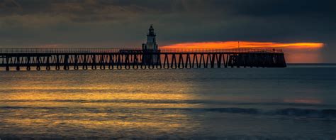 Blyth South Beach - Photo "Blyth pier sunrise" :: British Beaches