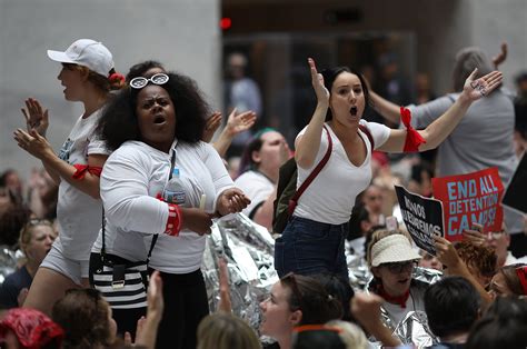 Anti-ICE Protest: Women Arrested in Senate Building While Protesting Donald Trump's Immigration ...