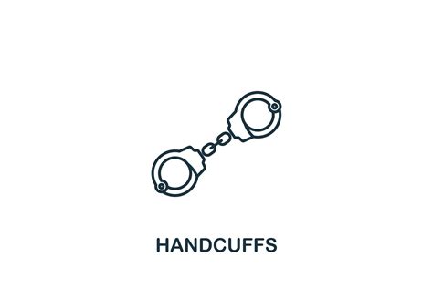 Handcuffs Icon Graphic by aimagenarium · Creative Fabrica