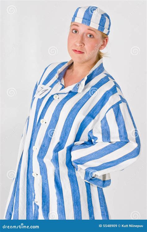 Woman in prison uniform stock image. Image of isolated - 5548909