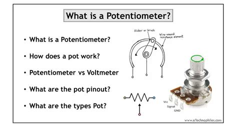 Beginners Guide to Potentiometer- Types, Principle, Symbol & Uses