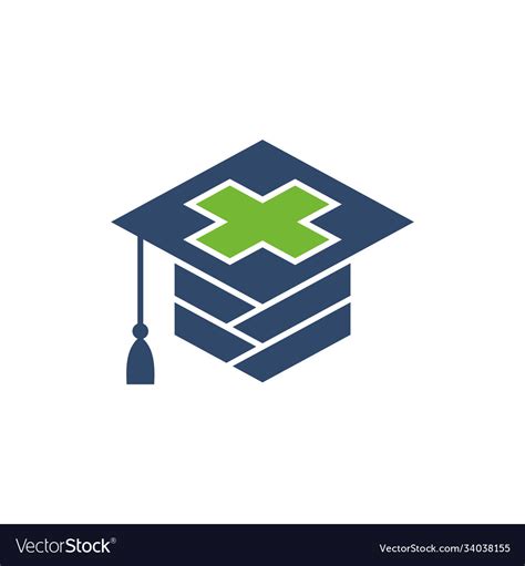 Medical university logo Royalty Free Vector Image