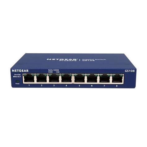 NETGEAR ProSAFE 8-Port Gigabit Ethernet Switch (GS108)