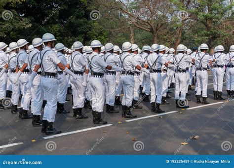 Kolkata Police Force at Red Road Parade, Kolkata Editorial Stock Image ...