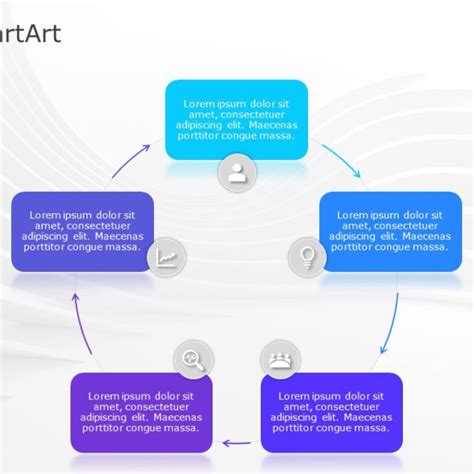 SmartArt Cycle Block Cycle 3 Steps