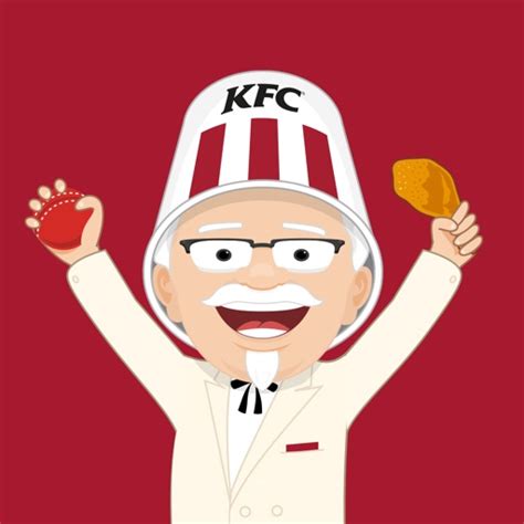 KFC BBL Buckethead Stickers by KFC Australia