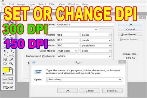 Change dpi of Image how to set 150 300 dpi in photoshop