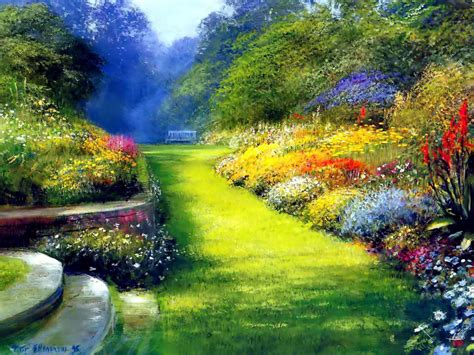 English Garden Wallpaper - WallpaperSafari