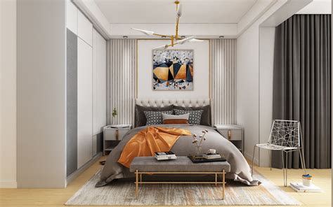 modern bedroom decor 3D model | CGTrader