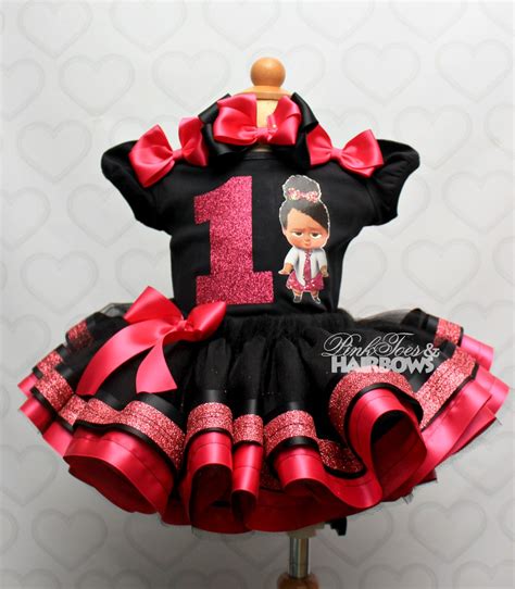 Boss Baby tutu set-Boss Baby outfit-Boss Baby dress – Pink Toes & Hair Bows