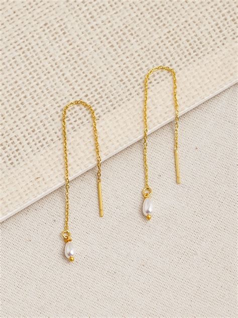 Pearl Sui Dhaga - 18k Gold Plated Earring – Lili-Origin