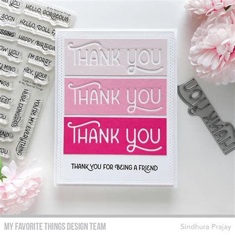 My Favorite Things - Clear Stamp - Stylish Sentiments