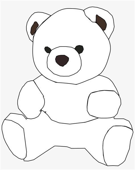 Teddy Bear Clip Art Black And White