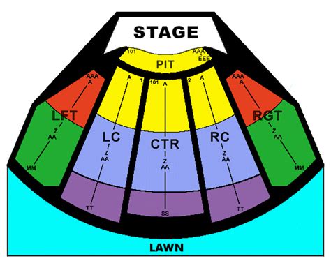 merriweather post pavilion seating chart