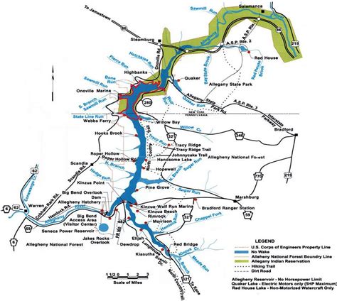 Allegheny Reservoir Map Key – Sportsman's Outlet