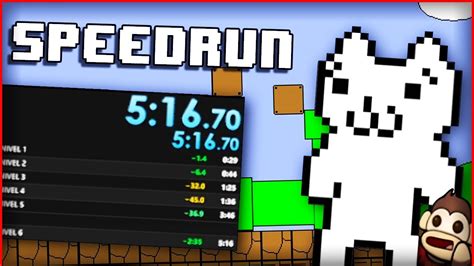 Syobon Action [CAT MARIO] (Speedrun Any% NS 5:16.70) - YouTube