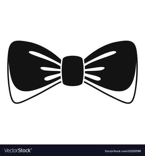 Man bow tie icon simple style Royalty Free Vector Image