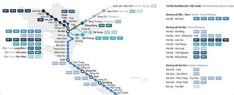 Vietnamese Railways map | Vietnam map, Train route, Vietnam travel