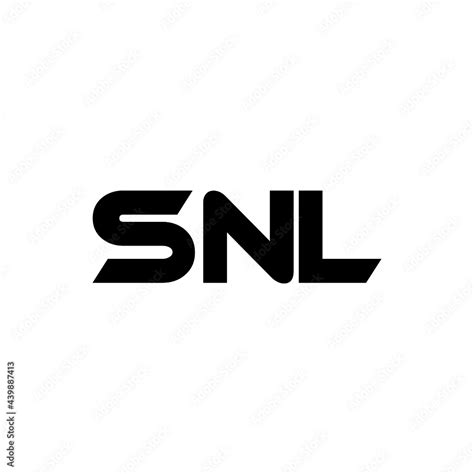 SNl letter logo design with white background in illustrator, vector ...