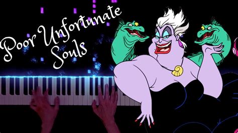 POOR UNFORTUNATE SOULS. V2. Piano Cover + Music Sheet. - YouTube