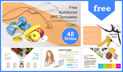 Diet Plan Nutritionist PowerPoint Templates - Slidesgo templates