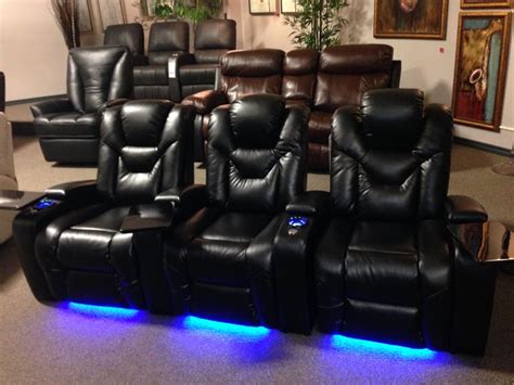 Our New Turbo Home Theater. Power recliners, Power adjustable headrests, LED lights, Tray tables ...