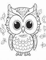 Printable Digital Owl Coloring Pages WhimsyOwls Coloring Collection  sketch template