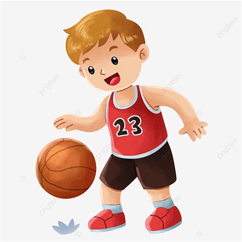 Anak Laki Laki Bermain Basket, Boy Clipart, Clipart Bola Basket, Anak ...