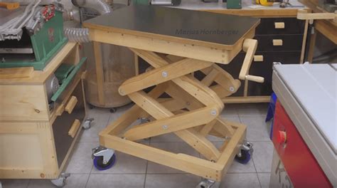 How To Make A Scissor Lift Wooden Table Fast And Easy. - BRILLIANT DIY