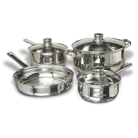 Stainless Steel Pots and Pans Set, 7 Piece - Bachelor On A Budget