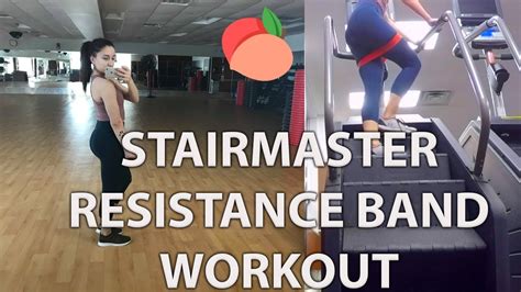 Stairmaster Workout With Resistance Bands - WorkoutWalls