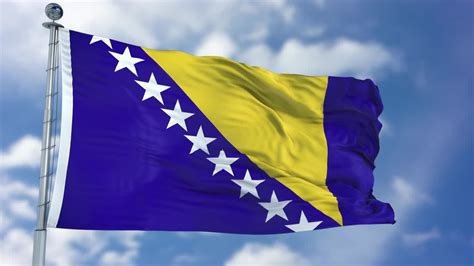 Bosnia And Herzegovina Flag Animation - Stock Motion Graphics | Motion ...