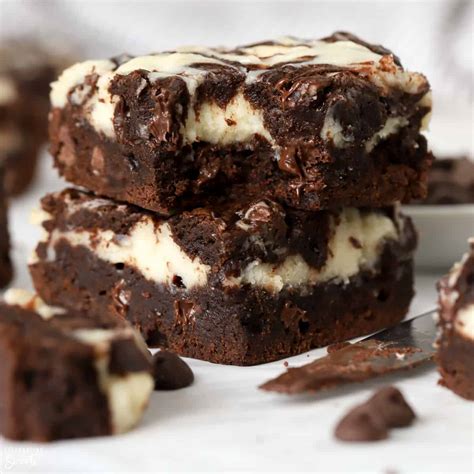 Cream Cheese Brownies - Celebrating Sweets