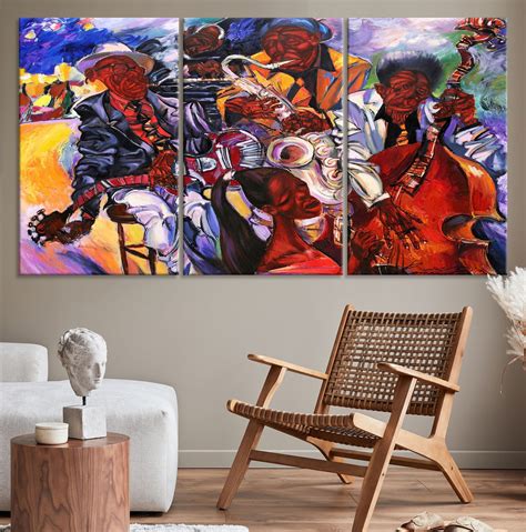 Abstract Jazz Wall Art Canvas Print Jazz Artwork Print - Etsy