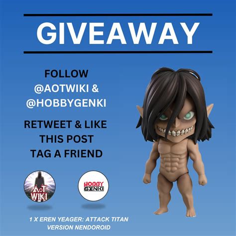 Attack on Titan Wiki on Twitter: " ATTACK ON TITAN GIVEAWAY Win a ...