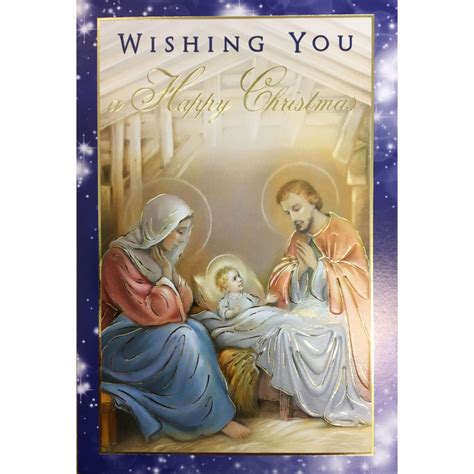 Christmas Blessings 12 Embossed Cards | Family Life Catholic Gifts