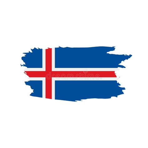 Iceland Flag, Vector Illustration Stock Vector - Illustration of color, growth: 111286447