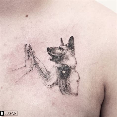 German Shepard @susannesteintattoo @darkarttattoodusseldorf # ...