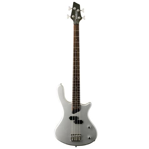 Washburn T12 Taurus Silver Electric Bass Guitar - ROAR!!! MUSIC