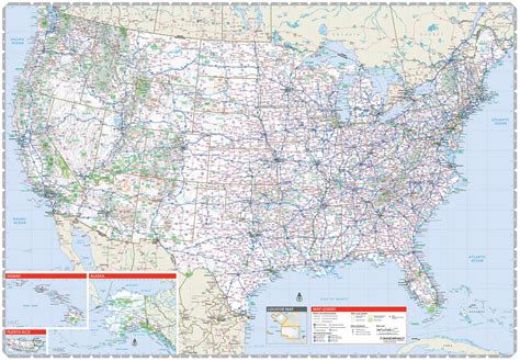 Navigating The American Landscape: The Essential Guide To The US Atlas Road Map 2024 Large Print ...