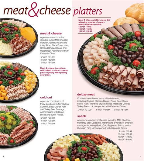 Costco Food Platters Menu | Foods Ideas - Ecommerce One