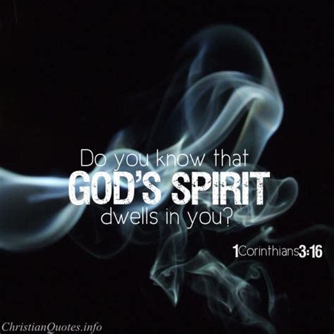 1 Corinthians 3:16 Verse - The Holy Spirit | ChristianQuotes.info